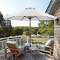 ABCCANOPY OLEFIN® 5-Year No Fading 9FT Patio Umbrella, Outdoor Table Umbrella with 8 Sturdy Ribs for Deck, Backyard, Picnic (White)