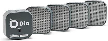 Dio Node Multiroom Wi-Fi Home Speakers (5-Pack), Works with Apple AirPlay 2 and Other Apple Devices, Immersive Sound System, Easy to Connect, Spotify Player
