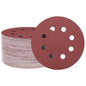 HARFINGTON 150 Pcs 5 Inch Sanding Discs, 800 Grit Hook and Loop Sandpaper, 8-Hole Aluminum Oxide Orbital Sander Sandpaper for Woodworking Automotive Metal Polishing, Red