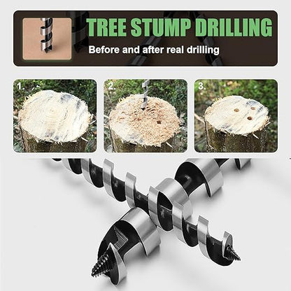 1/2 x 23.6 inch Auger Drill Bit for Wood,13mm x 600mm Hex Shank Ship Auger Bit for Soft Wood, Hard Wood, Plastic, Composite Materials and DIY Projects