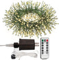 Firecracker Fairy Lights,100FT 1000Leds Waterproof Twinkle Lights Plug in,8 Modes Remote String Light for Indoor Outdoor Christmas Wedding Birthday Patio Garden Decor,Green Wire,Warm White