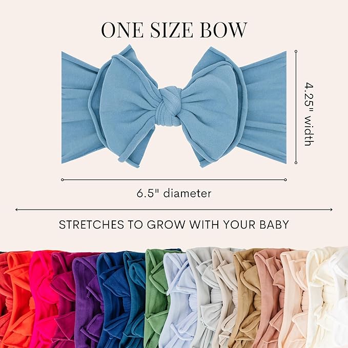Baby Bling Bows Newborn to Little Girls Hair Bow - FAB-BOW-LOUS Headbands Toddlers Hair Accessories, Made in the USA, One Size (2 Pack - Medallion & Raspberry)