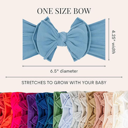 Baby Bling Bows Newborn to Little Girls Hair Bow - FAB-BOW-LOUS Headbands Toddlers Hair Accessories, Made in the USA, One Size (2 Pack - Medallion & Raspberry)