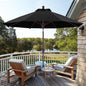 ABCCANOPY OLEFIN® 5-Year No Fading 9FT Patio Umbrella, Outdoor Table Umbrella with 8 Sturdy Ribs for Deck, Backyard, Picnic (Black)