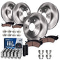 Detroit Axle - Brake Kit for Silverado Sierra 1500 Chevy Tahoe GMC Yukon, 12 inch Front and 12.79 inch Rear Disc Brake Rotor