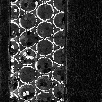 Zahari Home Sinatra Black Bathroom Rug Classic Luxury Bath Rug Contemporary Decor Black Bath Mat for Shower Unique Design Stylish Bathroom Rug Bath Shower Tub Decor Bling