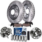 Detroit Axle - Front Wheel Bearing Hubs Brake Kit for Chevy Malibu Impala Equinox GMC Terrain Buick Regal LaCrosse 12.64 inch Br