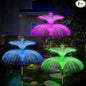 Weepong Solar Garden Lights 3 Pack New Upgraded Solar Lights Outdoor Waterproof 7 Color Changing Double Jellyfish and Star Flower Garden Decor Yard Lawn Christmas Outdoor,Gifts for Mother's Day Women