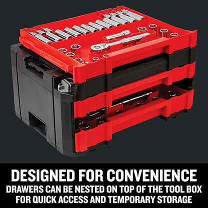 Craftsman 262-Piece Mechanic Tool Set with 3-Drawer VERSASTACK Box, SAE and Metric Socket Set, Car and Motorcycle Tool Kit with Combination Wrenches and Spark Plug Sockets (CMMT45309)