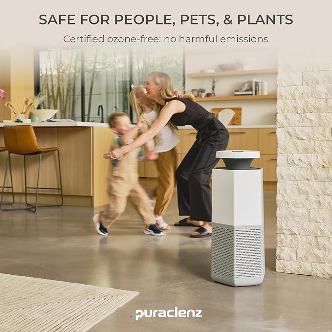 Puraclenz Core C750 Air Purifier for Home, HEPA Filter, Air & Surface Purification, Up to 3000 sqft, Removes 99.97% Pollutants, Mold, Dust, Allergens, Smoke