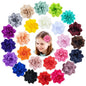 inSowni 25 Pack Solid Lotus Flower Alligator Hair Clips Barrettes Pins Accessories for Baby Girls Infants Toddlers Kids Women