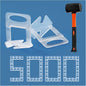 Tile Leveling System 1/8" Spacers Tile Leveler Clips DIY Tile Leveler Spacers 5000 Pcs and Tools Harden Rubber Mallet Hammer 16 oz for Professional Ceramic Tile and Stone Installation