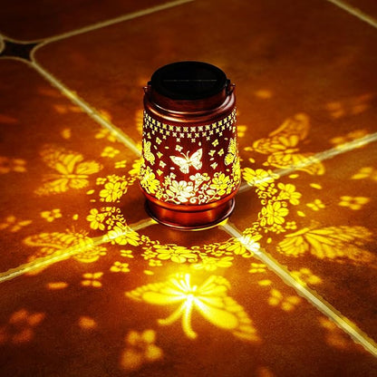 Homemory Solar Lanterns Outdoor Waterproof Butterfly Lights Garden Decor, Birthday Gifts for Women Mom Grandma, LED Hanging Solar Lights for Yard, Patio, Backyard, Porch, Lawn