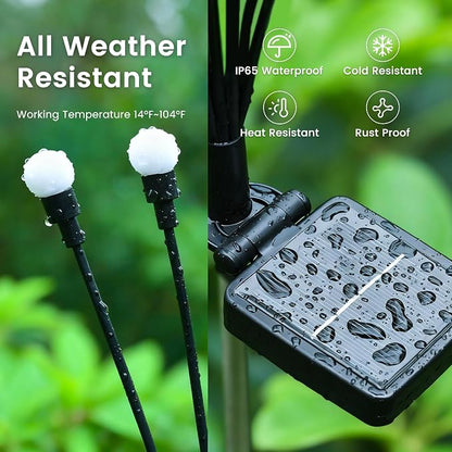 Solar Garden Lights Swaying, 80 LED Firefly Lights Outdoor Waterproof, Garden Decor Solar Lights Outdoor for Yard Porch Patio (8 Pack Multi-Colored)