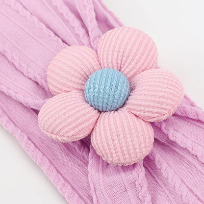AQOKKA Baby Flower Headbands Nylon Baby Girl Headbands Soft Handmade Hairbands Toddler Hair Accessories for Girls Baby Newborn Infant Kids