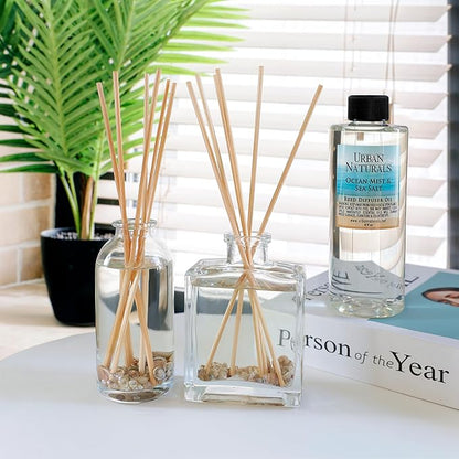 Urban Naturals Lavender Vanilla Reed Diffuser Set | Room Scent Infuser with Real Lavender & Natural Flowers | Soothing Scent Makes a Great Housewarming Gift | Great Idea