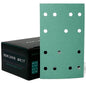 Serious Grit - 3" x 5" (80mm x 133mm) 14-Hole 120 Grit Sanding Sheets - Fits Festool RTS 400 & Mirka Deos 353 - Heavy-Duty Hook & Loop Film Abrasives - Sandpaper for Sheet Sanders - 50 Pack Box