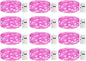 12 Pack Fairy Lights with Timer Battery Operated, 3 Modes 7ft Mini Twinkle Lights Waterproof, 20 LED Bulk String Light for Mason Jars Christmas Decoration Wedding Table Centerpieces,Pink