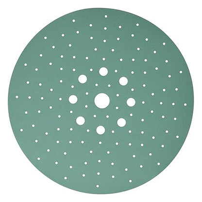 Serious Grit - 225mm 9-Hole 220 Grit Drywall Sanding Discs - Fits Festool Planex LHS 225 Sanders - Heavy-Duty Hook & Loop Film Abrasives - Dust-Free Multi-Hole Drywall Sander Sandpaper - 25 Pack