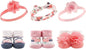 Hudson Baby Girl's Headband and Socks Giftset
