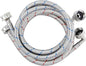 4ft Stainless Steel Washing Machine Hose with 90 Degree Elbows 2 Packs Braided Premium Washer Hoses Supply Lines-Washer Hoses 4ft Hot and Cold Striped Water Connection-by MIFLUS