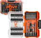 PONY 45-Piece Screwdriver Bit Set with Tough Case, 1/4" Hex S2 Steel Screwdriver Bits, Precision-Machined Tip, 1", 2" & 3-1/2" Bits with Magnetic Drive Guide & Magnetic Nut Drivers for DIY Projects