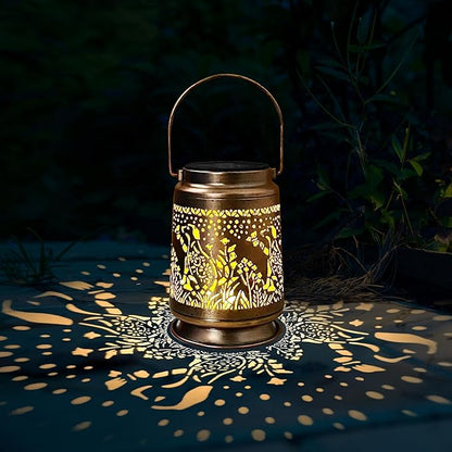 KY&BOSAM Solar Lanterns Outdoor Waterproof Pet Dog Memorial Garden Decor Hangings Metal Solar Lantern LED Lights 800Ah Battery Outside for Thoughtful Pet Loss Sympathy Remembrance Bereavement Gift