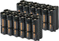 Storacell AA-12 Battery Storage Caddy and Dispenser (Pack of 2), Black, Holds 12 AA Batteries (Not Included), Durable & Compact Design, The Original Battery Caddy, Made in The USA