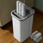 JOYMOOP Mop and Bucket with Wringer Set, Hands Free Flat Floor Mop and Bucket, with 5 Washable Microfiber Pads, Wet and Dry Use, Floor Cleaning System