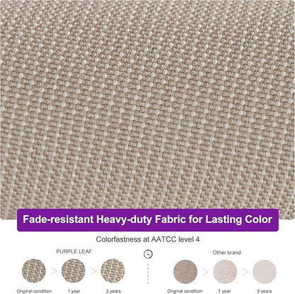 PURPLE LEAF 10 FT Cantilever Umbrella Outdoor Patio Umbrella, Large Offset Square Umbrella, Windproof Heavy Duty Hanging Outside for Patio, Sand Dune