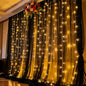 Black Tulle Backdrop Curtain with Lights Strings, Elegant Sheer Photo Backdrop Drapes, Soft Fabric Curtain for Weddings Brithday Parties Photography Background Decor, 10ftx8ft