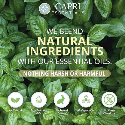 CAPRI ESSENTIALS APC, Household Dust Remover, Kitchen Counter Surface Spray, Removes Grime, Blend of Essential Oils, Sweet Basil 23 FL Oz