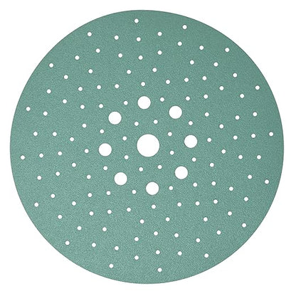 Serious Grit - 225mm 9-Hole 80 Grit Drywall Sanding Discs - Fits Festool Planex LHS 225 Sanders - Heavy-Duty Hook & Loop Film Abrasives - Dust-Free Multi-Hole Drywall Sander Sandpaper - 25 Pack