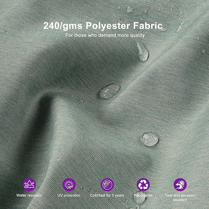 PURPLE LEAF 9' X 12' Double Top Cantilever Patio Umbrella Deluxe Large Outdoor Umbrella Rectangle Offset Umbrella with Fade Resistance for Garden Deck Pool Patio, Mint Green