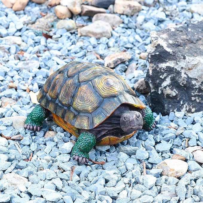 Turtle Statue,Resin Garden Sculpture Indoor/Outdoor Yard Lawn Ornament,Home Decor (Extra Large)
