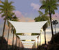Amgo Custom Size 11' x 13' White Rectangle Square Sun Shade Sail UPF50+ AGTAPR1620, Order to Make Canopy Awning, 95% UV Blockage, Water & Air Permeable, Commercial and Residential (We Customize)