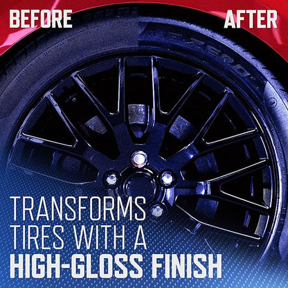 Armor All Podium Series Hybrid Ceramic High Gloss Tire Shine Spray, 16 fl oz, Long-Lasting Car Tire Shine Developed in Collaboration With Oracle Red Bull Racing