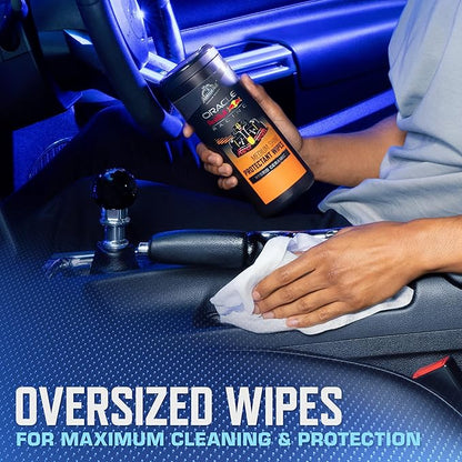 Armor All Podium Series Hybrid Ceramic Medium Shine Protectant Wipes, 25 Count, Interior Car Wipes Developed in Collaboration With Oracle Red Bull Racing