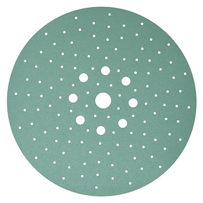 Serious Grit - 225mm 9-Hole 120 Grit Drywall Sanding Discs - Fits Festool Planex LHS 225 Sanders - Heavy-Duty Hook & Loop Film Abrasives - Dust-Free Multi-Hole Drywall Sander Sandpaper - 25 Pack